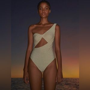 BAOBAB- Arrecife Asymmetrical One Piece Swimsuit NWT